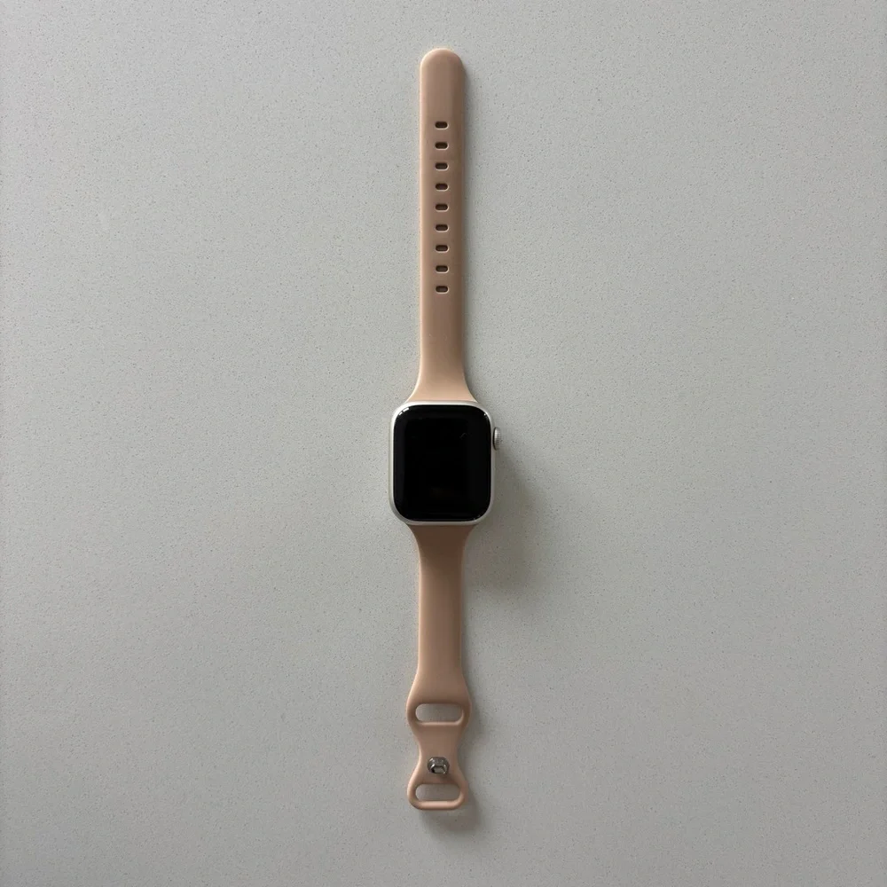 38/40/41 MM beige tan Apple Watch silicone band